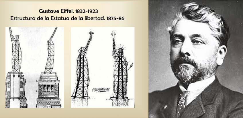 estatua de la libertad estructura interna