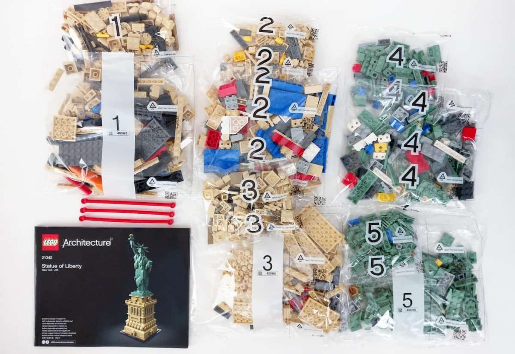 montaje bolsas lego liberty