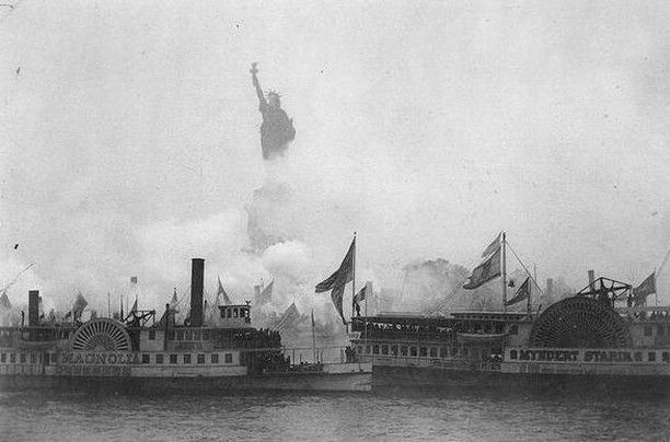 inauguracion statue of liberty
