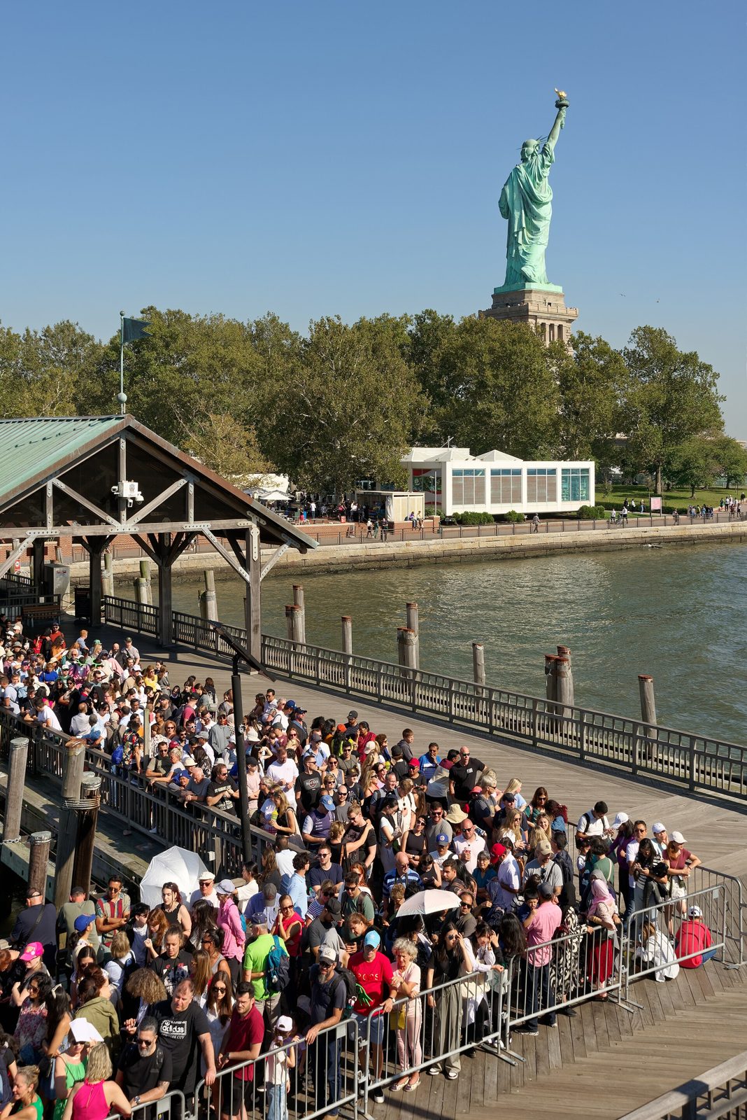 Liberty Island con la Estatua de la Libertad